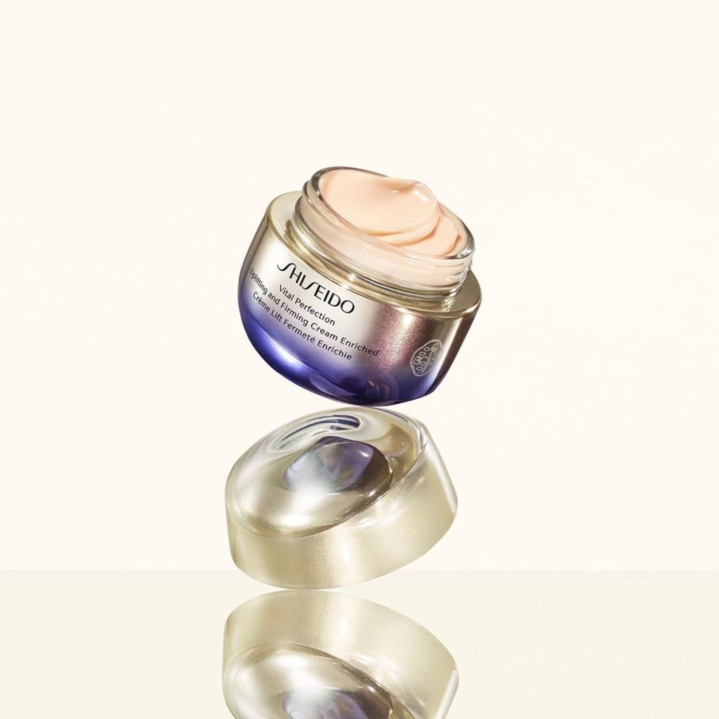 Apply our new Vital Perfection Uplifting and Firming Cream Enriched. Instantly e...