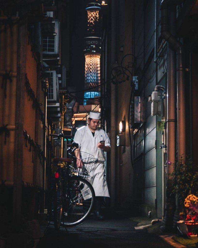 A little alleyway magic! Loved this shot from @eric.kanigan, with Tokyo Skytree ...