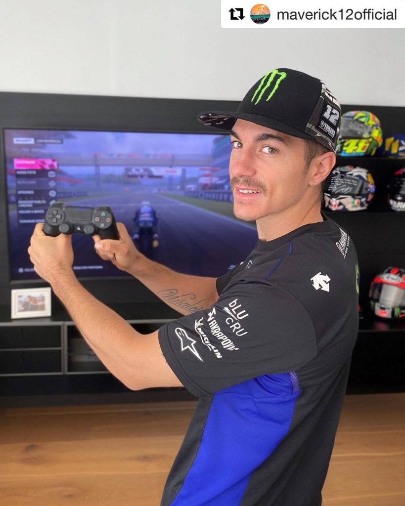 The first ever @motogp Virtual Race is on!  See the  in our bio.
.
.
#StayAtHome...