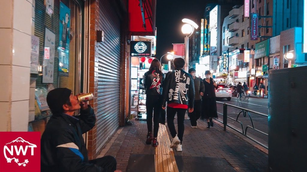 Tokyo Night Street In Shinjuku Okubo and Shin-Okubo 4K