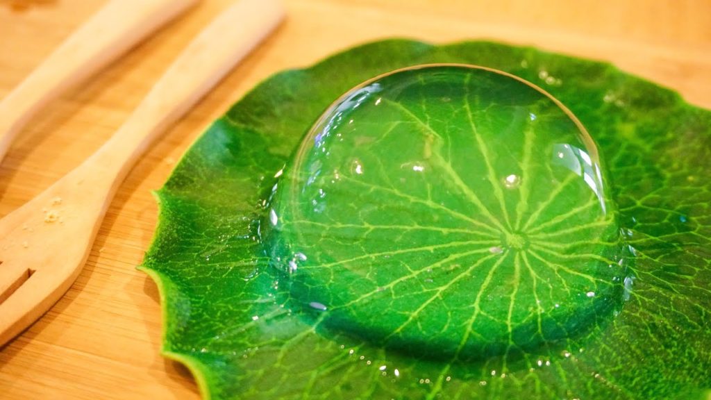 투명 물방울 떡  RAIN DROP CAKE DESSERT (Mizu mochi) - Street Food in Bangkok, Thailand