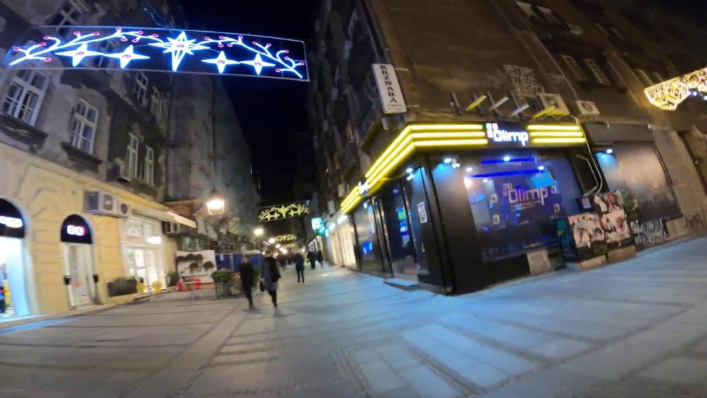 4K BELGRADE STREETS 80 - "ČIKA LJUBINA" STREET - NIGHT VIDEO - BELGRADE WALKING TOUR