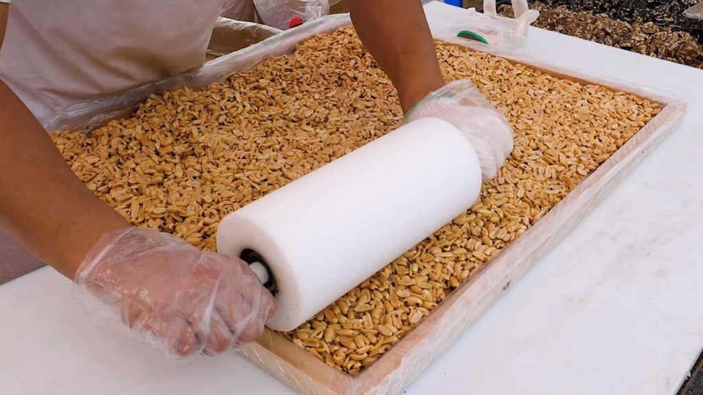 Sweet Peanut Syrup Snack - Korean Street Food