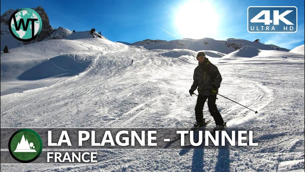 La Plagne, Tunnel Slope (🎧Binaural Audio) - 🇫🇷 France - 4K Virtual Tour