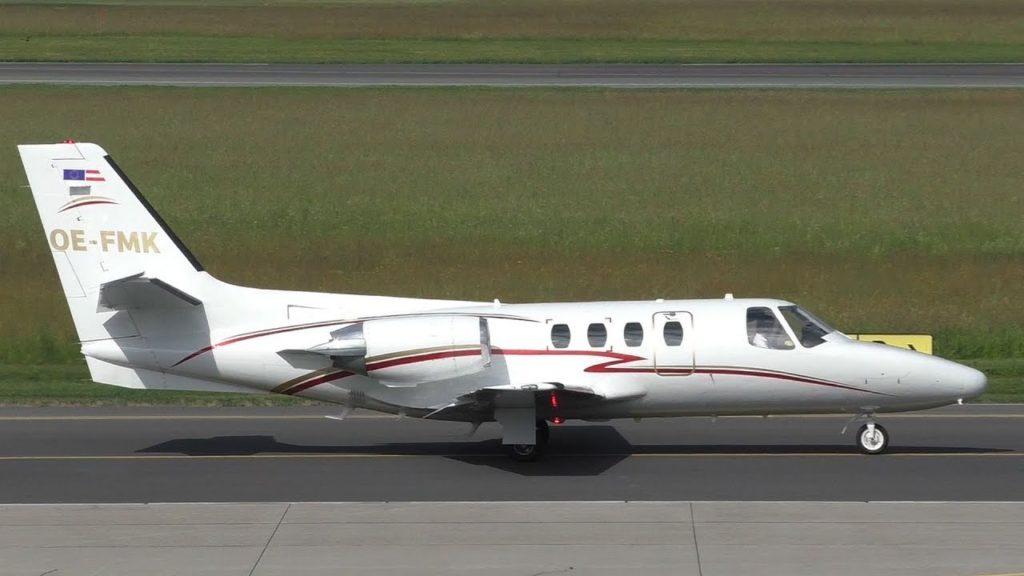 Mali Air Cessna 501 Citation SP  takeoff at Graz Airport | OE-FMK Mali Air Cessna 501 Citation SP  takeoff at Graz Airport | OE-FMK