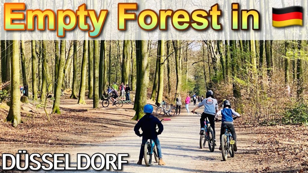 Empty Forest Tour in Germany - Aaper Forest Dusseldorf during Coronavirus outbreak