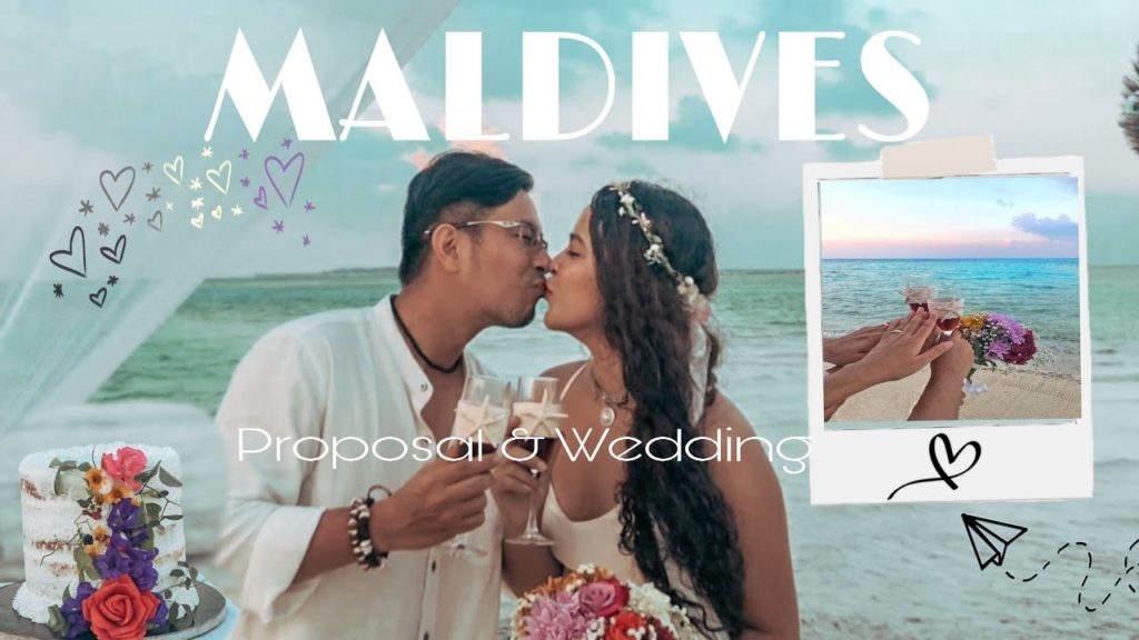 Same day Proposal & Beach Wedding at Maldives | THE BONDS