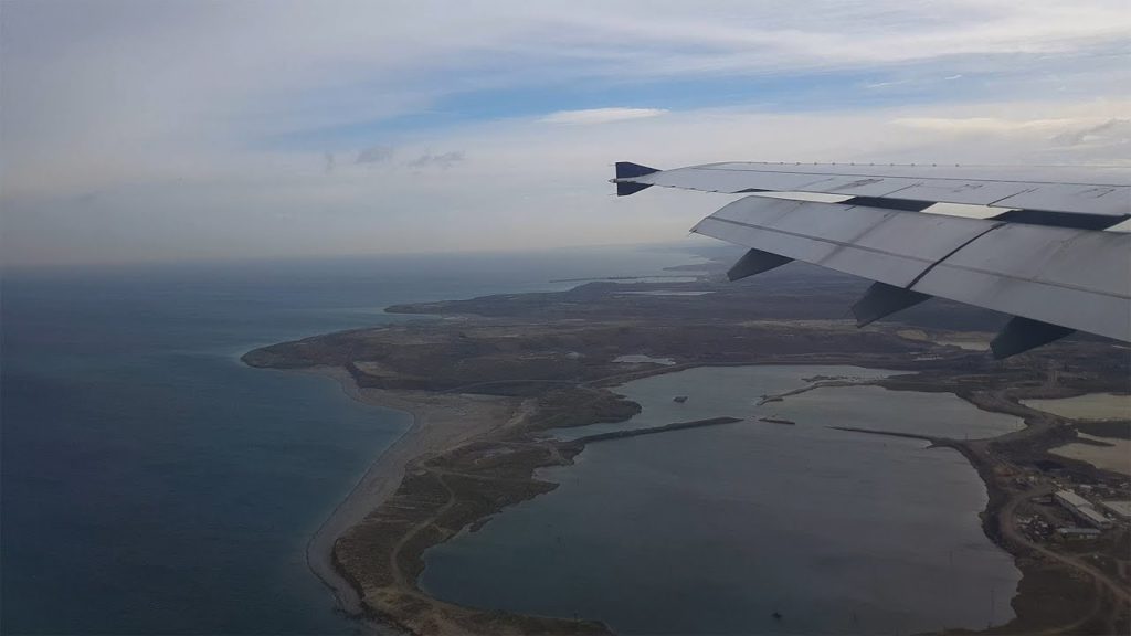 Flying over Istanbul and landing in New Istanbul Airport
