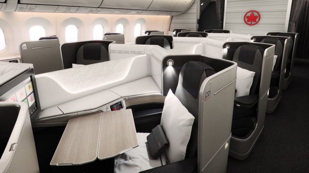 Air Canada Boeing 787 Dreamliner Business Class from Brussels to Montreal