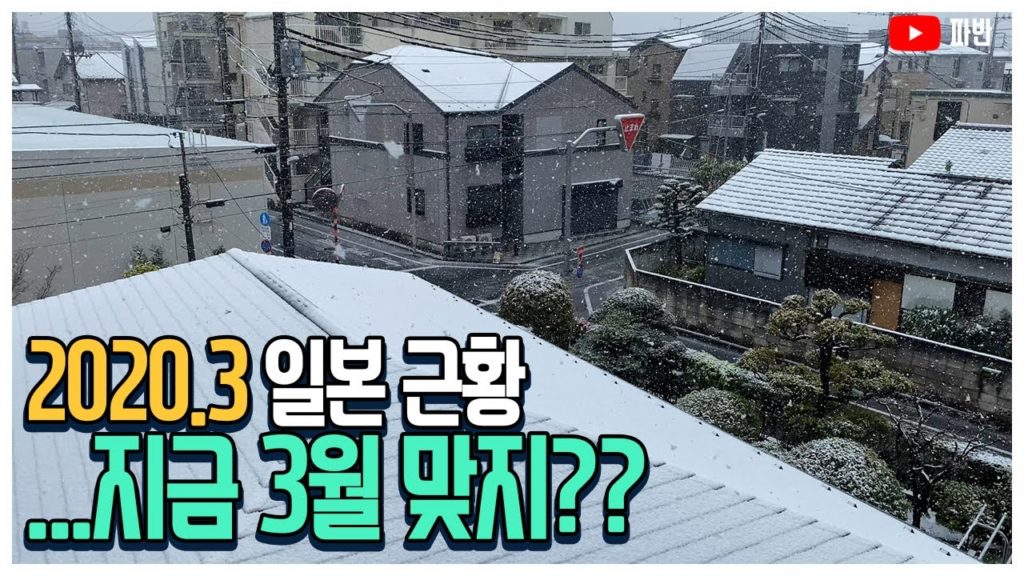 도쿄 맞구요.. 3월말 날씨입니다 - 2020년3월 파반 일본생활 근황