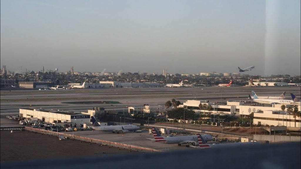 Los Angeles LAX Airport with ATC Virgin Atlantic A350 on it's way