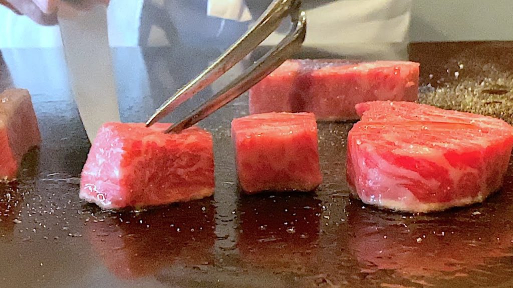 KOBE Beef Teppanyaki in Kyoto in Japan - Itoh Dining - 鉄板焼き 伊藤ダイニング 神戸ビーフ 京都