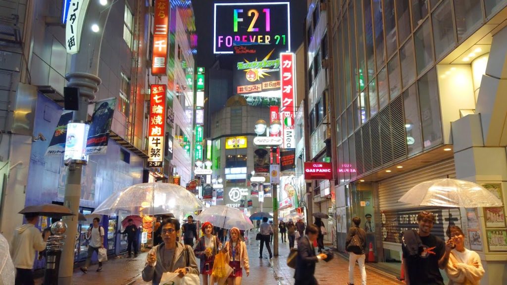 4K ᵁᴴᴰ | Shibuya Shopping area | rainy night walk | Tokyo | Japan