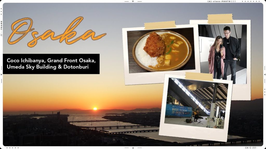 [OSAKA VLOG] Coco Ichibanya, Grand Front Osaka, Umeda Sky Building & Dotonbori