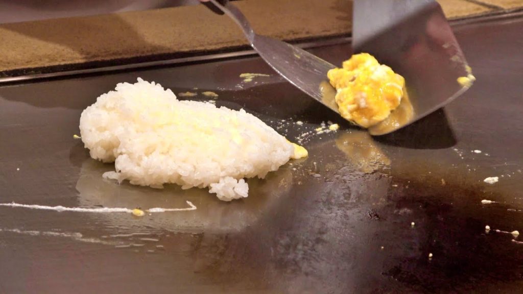 Japanese teppanyaki fried rice - Fukuoka 1