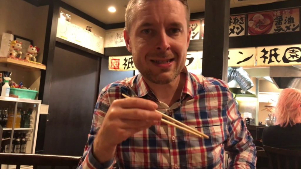 Delicious Ramen at GYON KYOTO RAMEN in Kyoto Japan