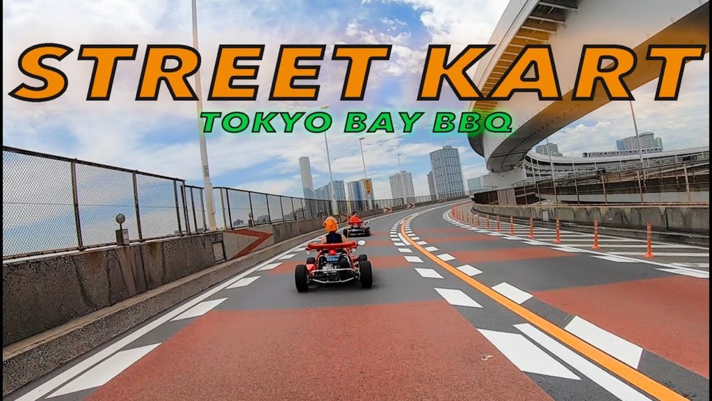 Street Kart Tokyo Bay BBQ (Real Life Mario Kart Track Tour Around Tokyo, Japan)