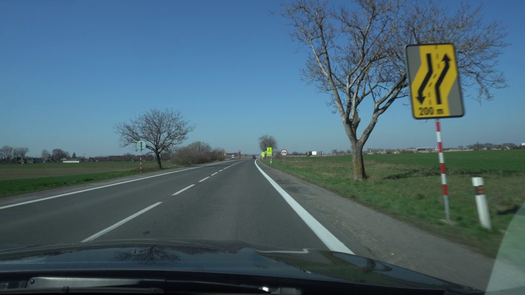 Driving in Slovakia from Dunajská Streda to Bratislava