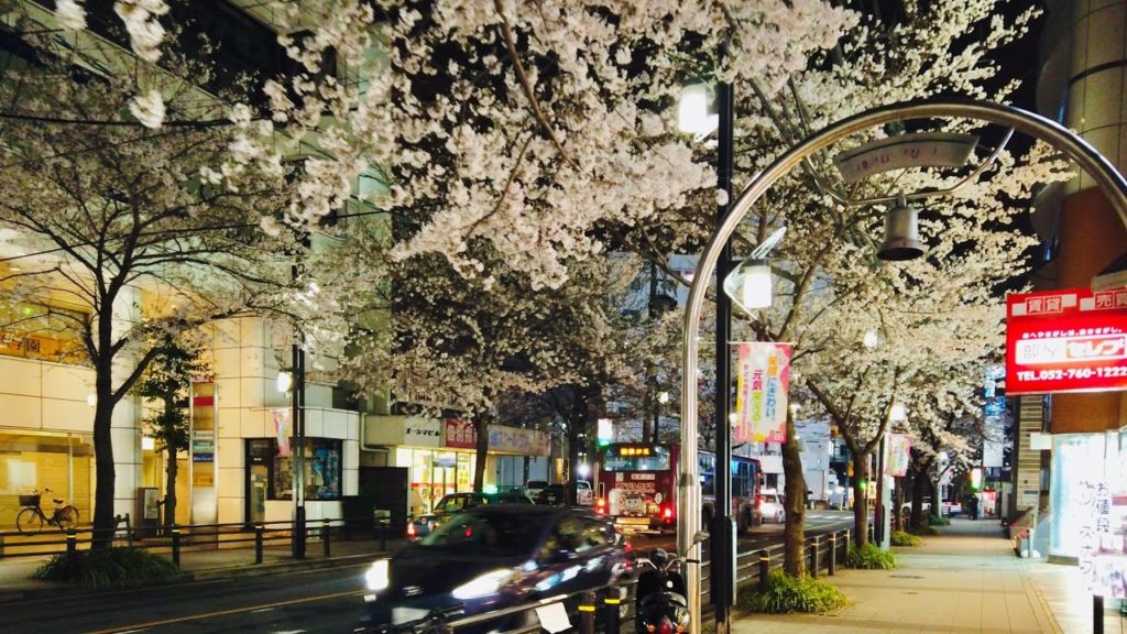【4K】Cherry Blossom Night Walking Tour in Japan - Fujigaoka Station | #ASMR