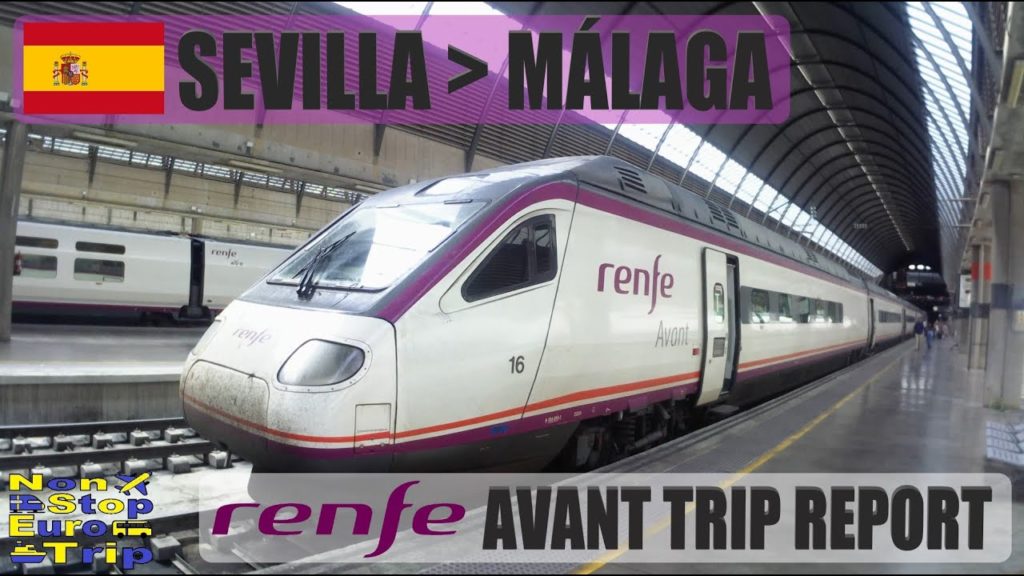 RENFE AVANT S104 HIGHSPEED TRAIN / SEVILLA - MALAGA / SPANISH TRAIN TRIP REPORT