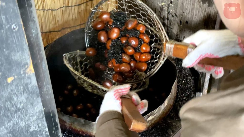 Roasted Chestnuts - Tsukiji Fish Market - Japanese Street Food