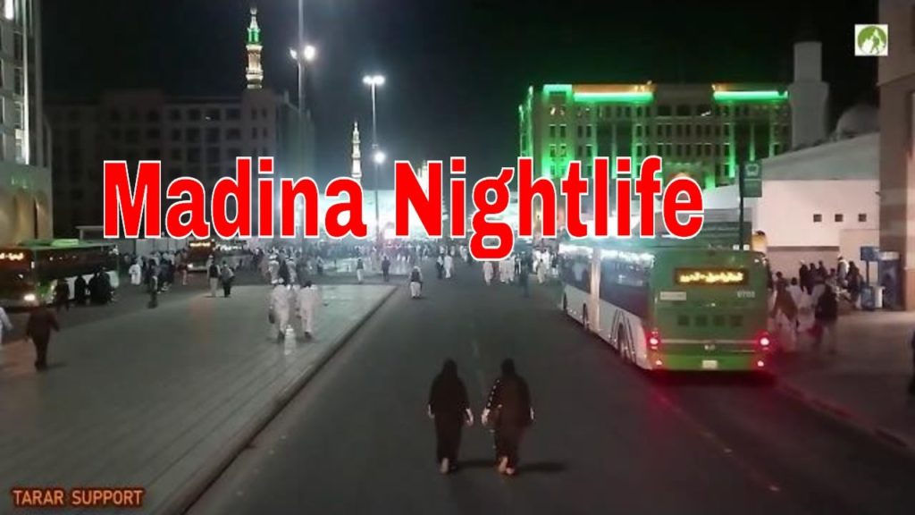 Traveling Saudi Arabia Streets NightLife in Madina