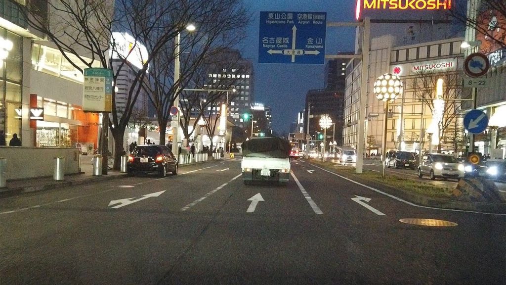 【夜ドライブ】名古屋の大動脈・広小路通りをナイトドライブ！【名古屋】 Night Drive Hirokoji Street ,  Nagoya Japan.