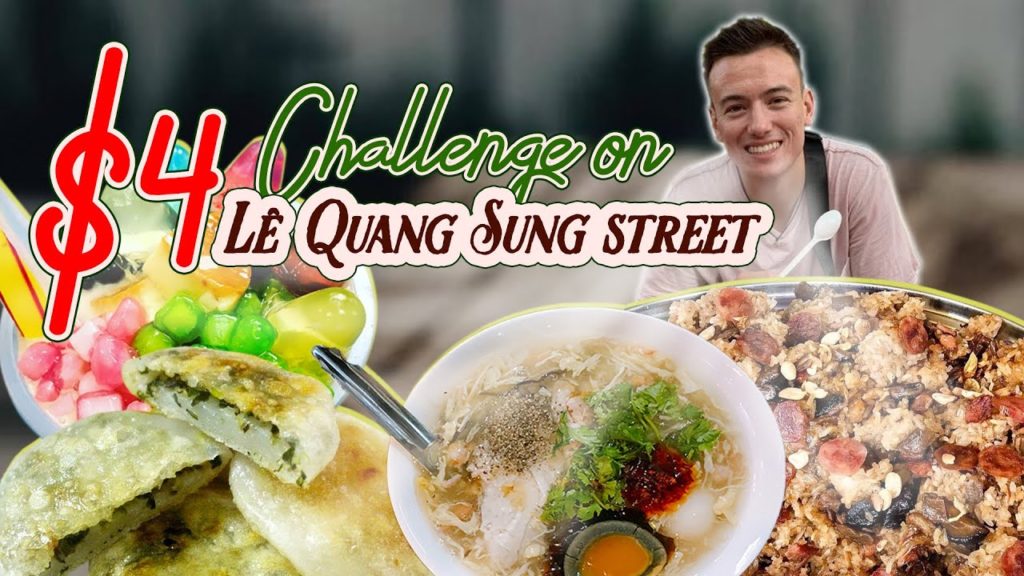 Saigon Street Food Vietnam 2020 - 4$ CHALLENGE What to eat at Le Quang Sung Street - Americans in VN