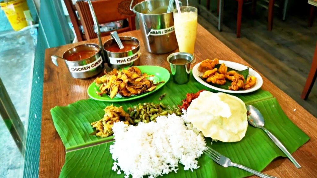 Throw Back 香蕉叶饭 Penang Street Food Lor Mee Banana LEAF Rice Breakfast and more