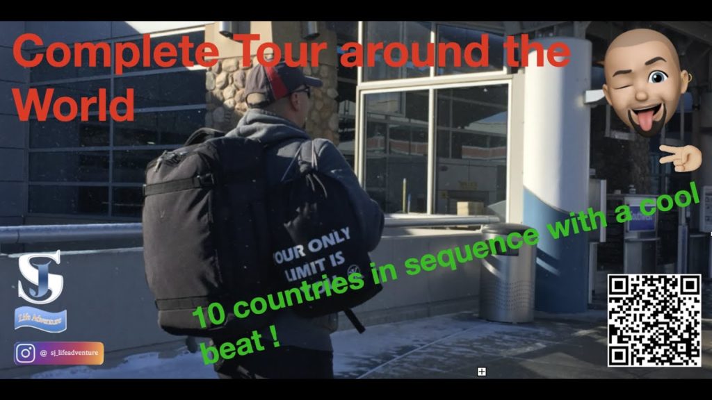 RTW16 - Tracking my entire TOUR AROUND THE WORLD in one video with a cool beat !