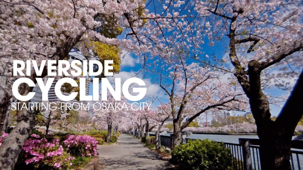 RVIERSIDE CYCLING STARTING FROM  OSAKA JAPAN 4K