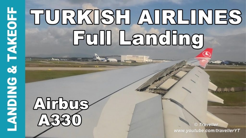 INFLIGHT Turkish Airlines Airbus A330 Landing at Kuala Lumpur Airport – Approach, Landing & Taxiing INFLIGHT Turkish Airlines Airbus A330 Landing at Kuala Lumpur Airport - Approach, Landing & Taxiing