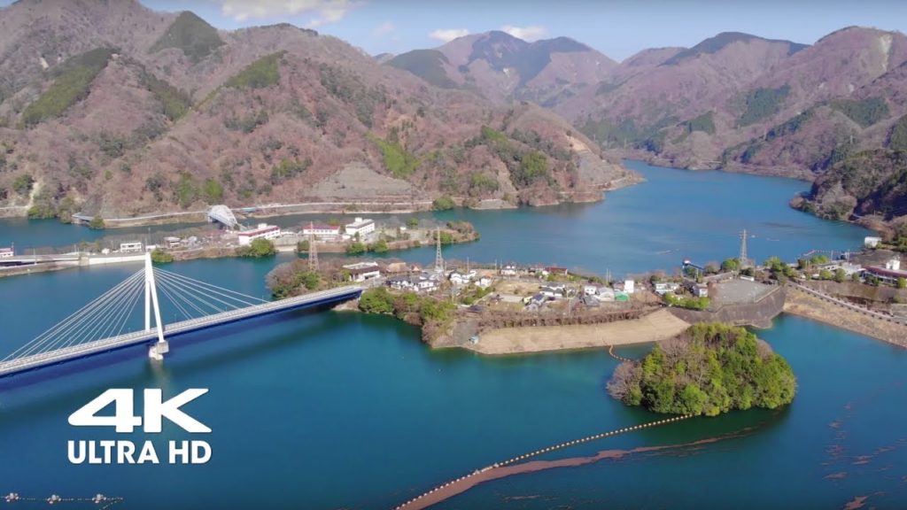 [4K DRONE] 丹沢山地 ダム湖百選に選ばれた丹沢湖と三保ダム（山北町）からの空撮 | Aerial Photography | Lake Tanzawa in Kanagawa