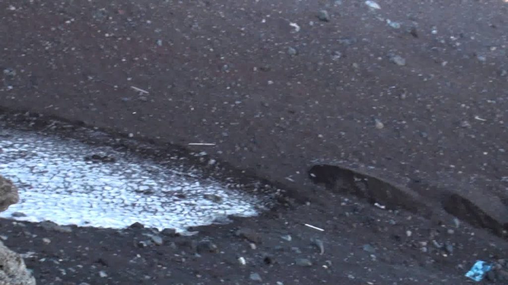 Mt Fuji Climb 39 Ice spotted