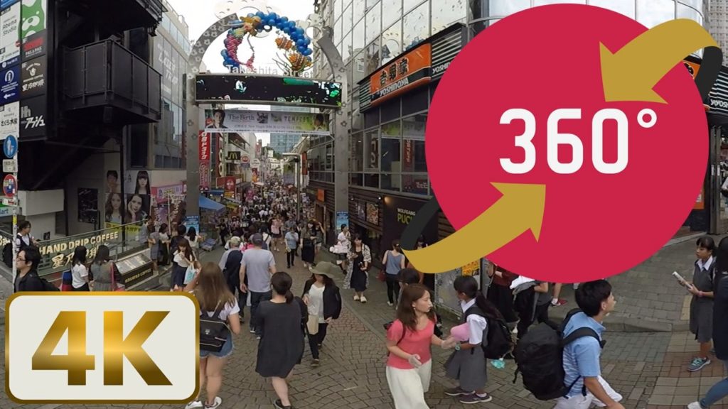 360 Video Tokyo Harajuku "Takeshita Street" 4K - 原宿 "竹下通り" - Japan Trip