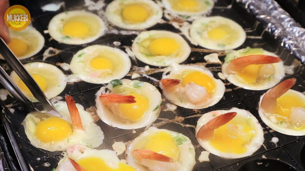 Quail Egg and Shrimp Ball with Cheese │ Korean Street Food