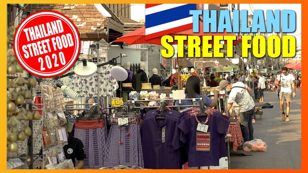 Thai Street Food at Chiang Mai Saturday Night Market & Walking Street Thailand (2020)