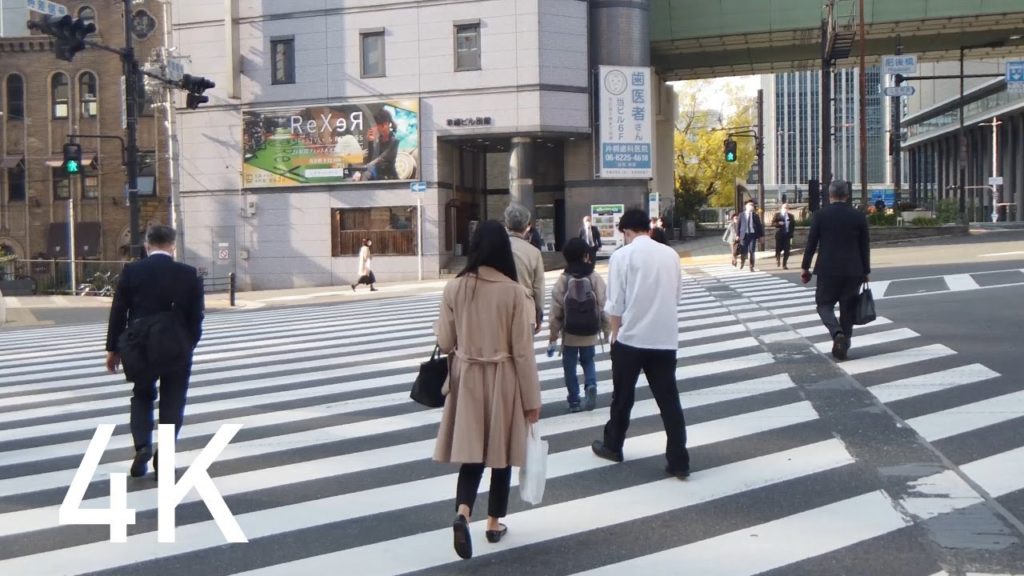 [4K] Empty Osaka Umeda Cycling April 9, 2020
