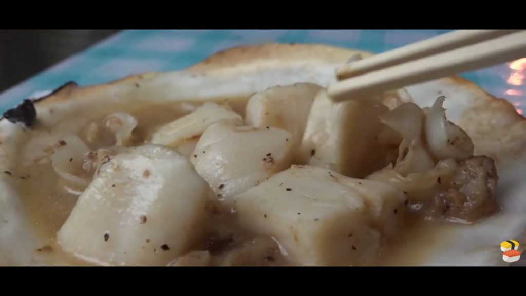 Giant Scallops - Japanese Street Food