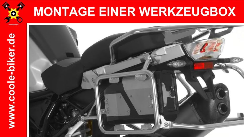 Montage einer Touratech Werkzeugbox / Toolbox - für original Kofferträger - BMW R 1200 / 1250 GS ADV