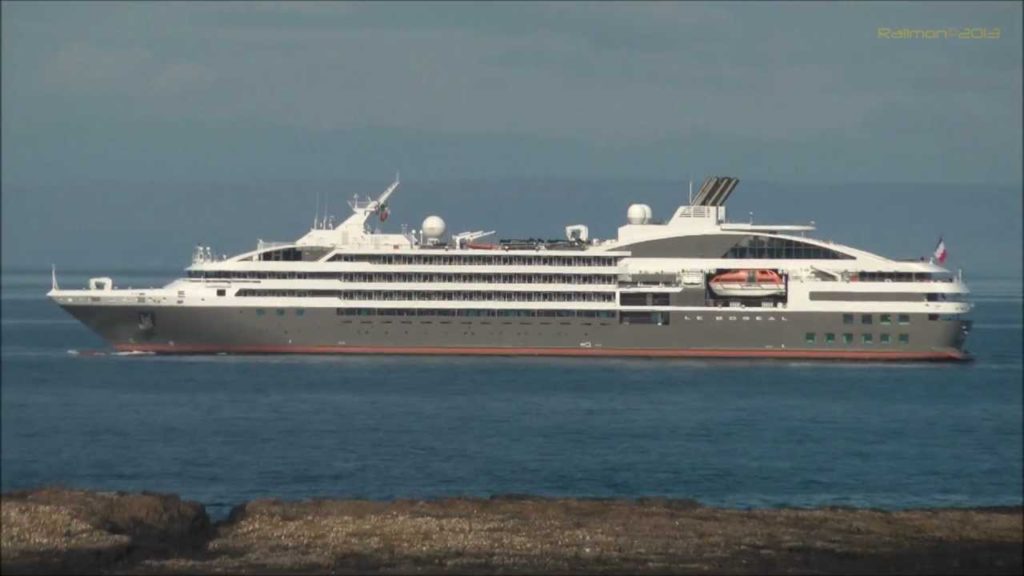 Le Boreal Cruise ship off the coast of Skye