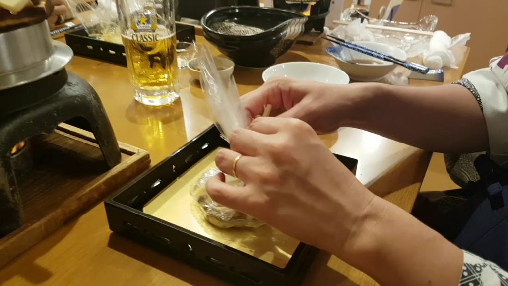 Dinner in Pipanoyu Yourinkan Hotel, Hokkaido, Japan | Traveler Ni