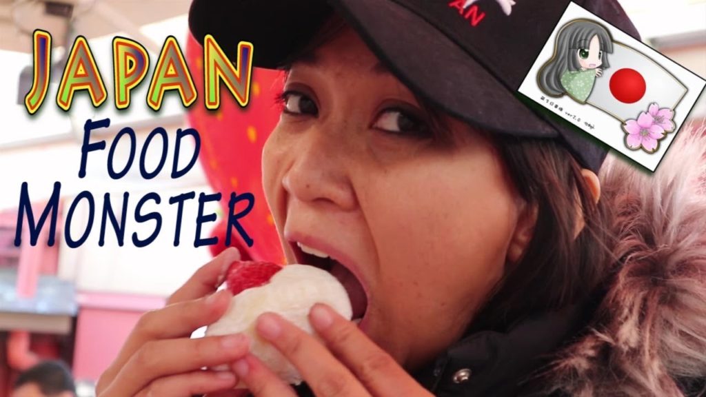Asakusa Japan Street Food - Ichigo Daifuku, Grilled Octopus & Ningyo-Yaki