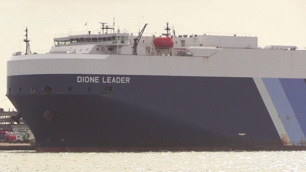DIONE LEADER - NYK LIne - Zeebrugge to OCEAN DOCK Southampton 09/03/20