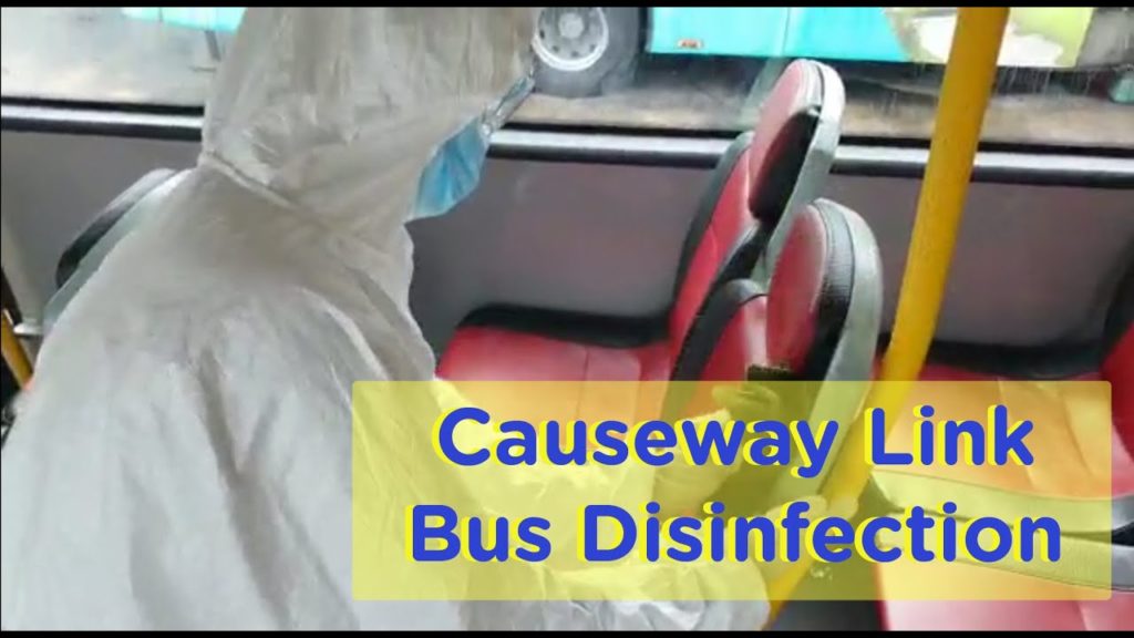 Causeway Link Bus Disinfection To Fight COVID-19
