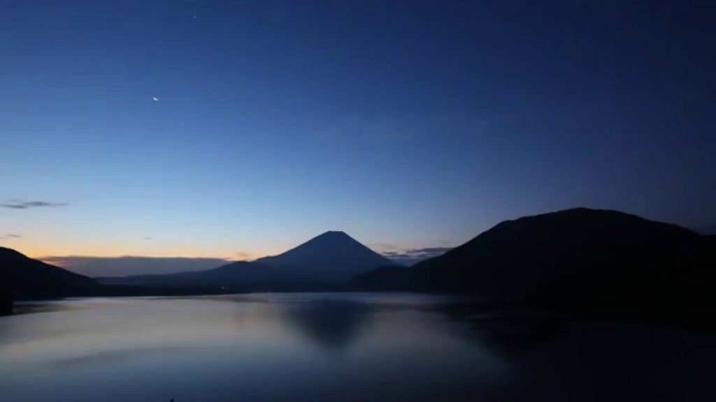 Japan 1 Minute Travel Mt.Fuji Lake Motosu-ko