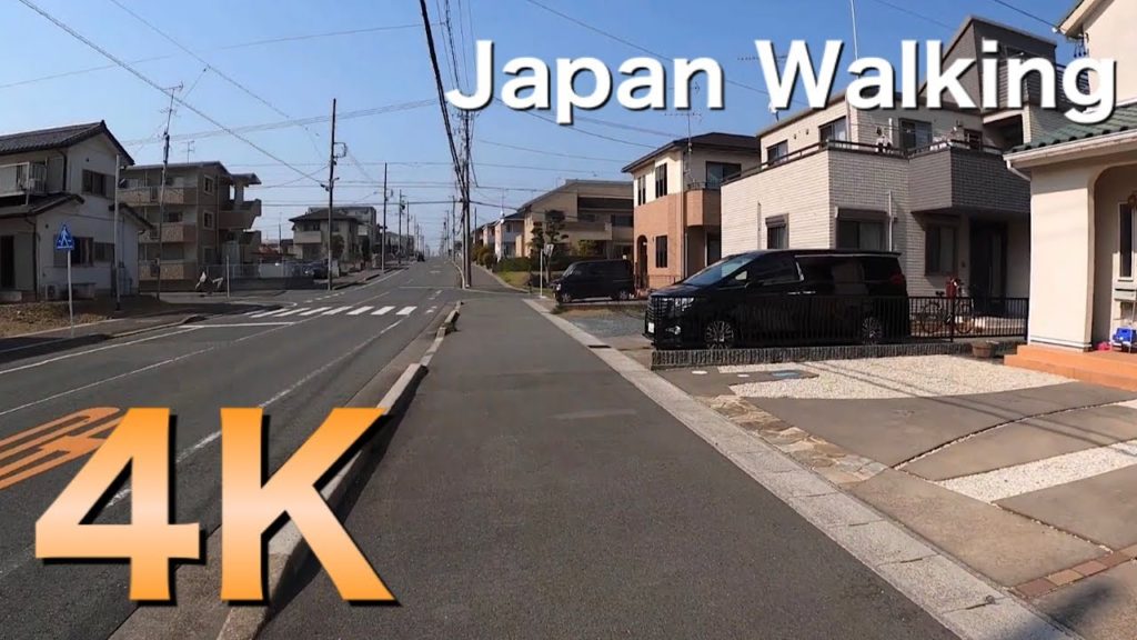 4K virtual  walk tour in Japan street POV-around IWATA area (散策,Japanese walker,)Spring  Friday 2020