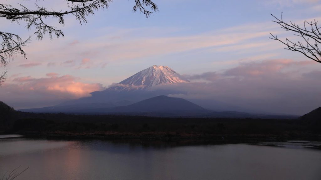 Japan 1 Minute Travel Mt.Fuji Lake Shoji-ko