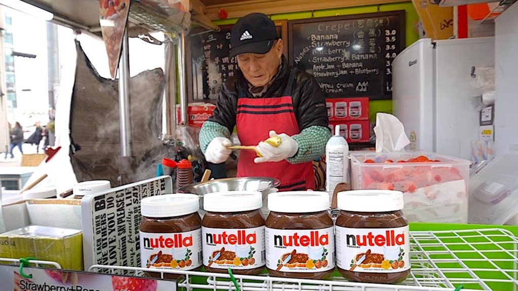Famous Grandpa Crepes Skills – Korean Street Food Famous Grandpa Crepes Skills - Korean Street Food
