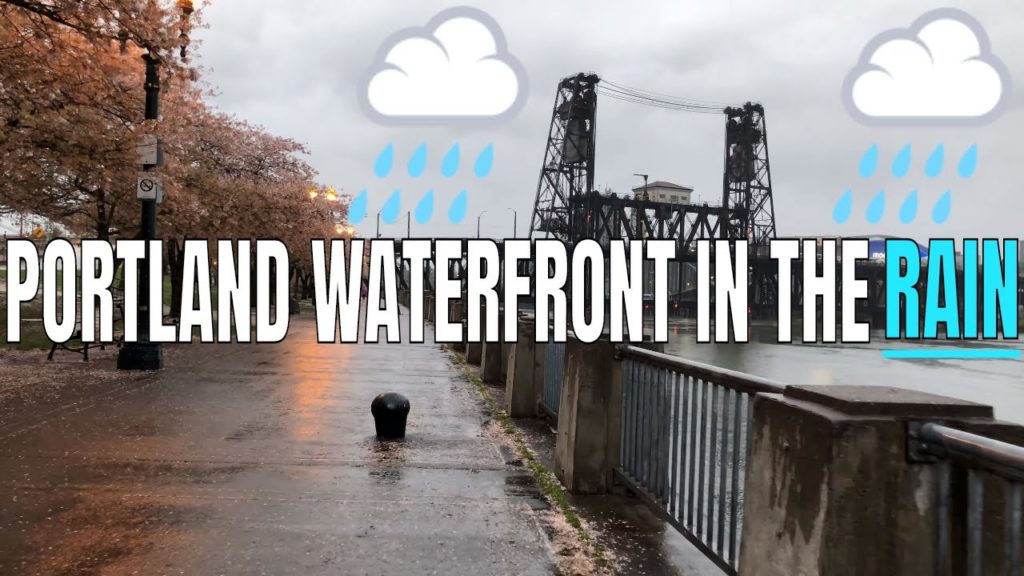 Tom McCall Waterfront Park in the rain in Portland, Oregon │4K 60ᶠᵖˢ │Virtual Walking Tour | City Tom McCall Waterfront Park in the rain in Portland, Oregon │4K 60ᶠᵖˢ │Virtual Walking Tour | City